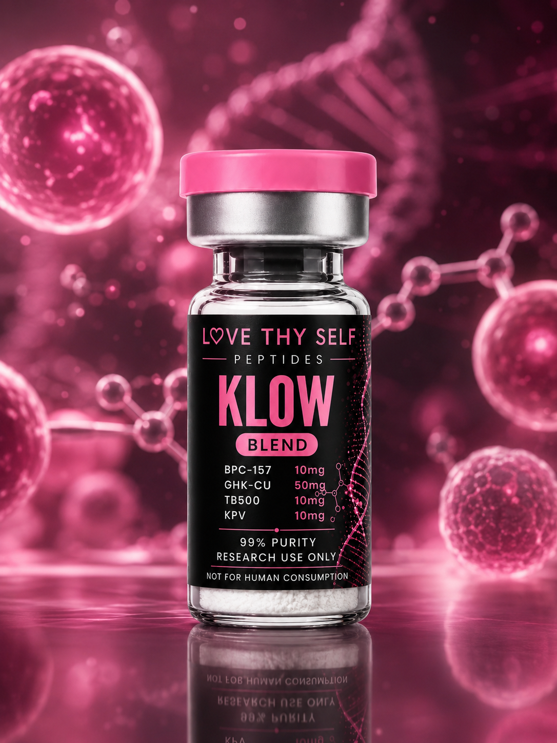 Klow 80mg...BPC-157 10mg, GHK-CU 50mg,TB500 10mg,KPV 10mg