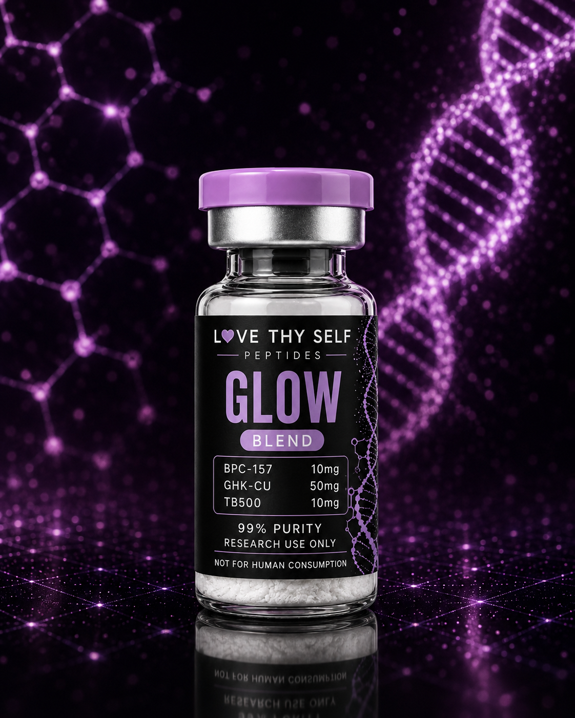 Glow 70mg... BPC-157 10mg+GHK-Cu 50mg+TB500 10mg